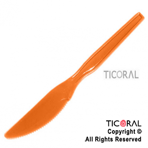 CUCHILLO CLASSIC PLAST NARANJA HS4918 x 20